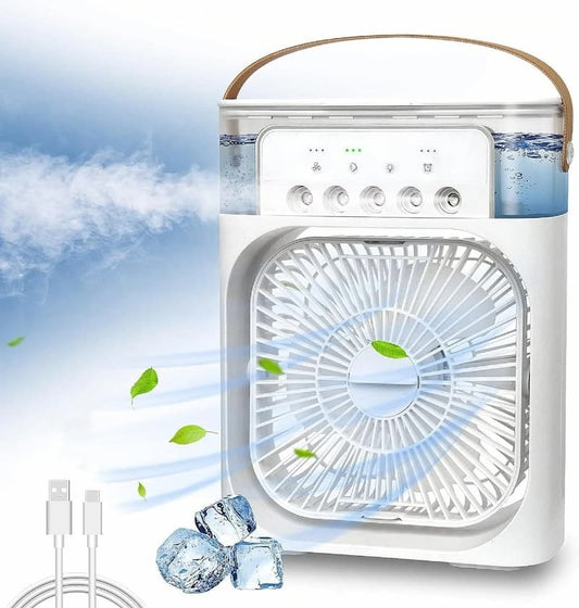 Trending Mini AC 3 In 1 Desk Cooling Spray Fan