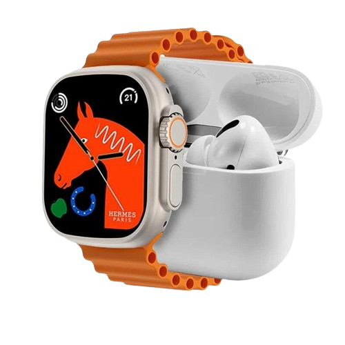 Ultra 19 Smart Watch With Earbuds And 7 Straps